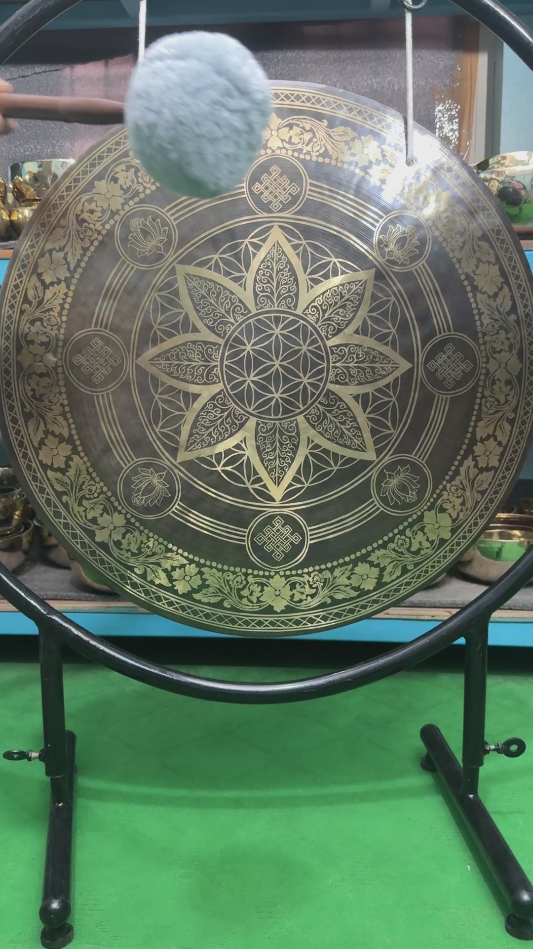 27 Inch Bronze Gong Handmade In Nepal One of One 0008