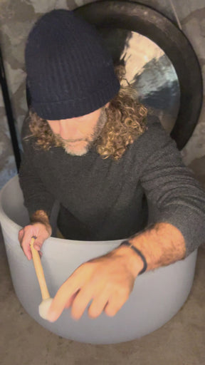 The Largest Crystal Singing Bowl In The World: 32 Inch Diameter First Octave Resonant Instrument