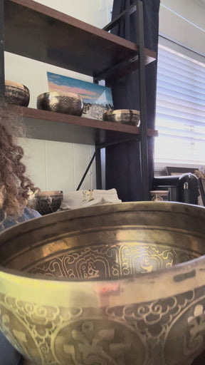 CUSTOM-0001 7 inch bronze A3 singing bowl video