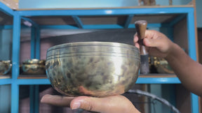 8 Inch Extra Thick Rim Handmade Lingam Bowl I Limited Edition Bowl