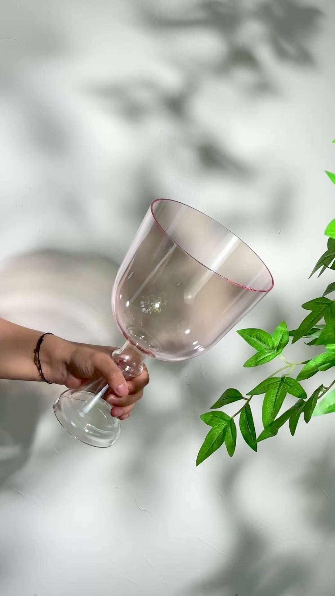 6.75" F4 Crystal Chalice Heart Practitioners Singing Bowl