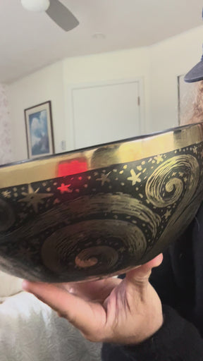 The Stillpoint Singing Bowl: 9 Inch Bell Bronze Singing Bowl