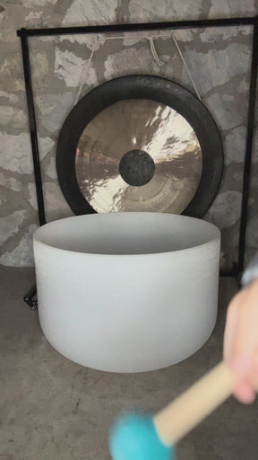 The Largest Crystal Singing Bowl In The World: 32 Inch Diameter First Octave Resonant Instrument