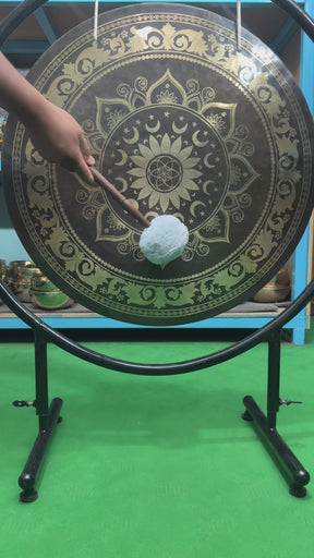 27 Inch Bronze Gong Handmade In Nepal One of One 0018