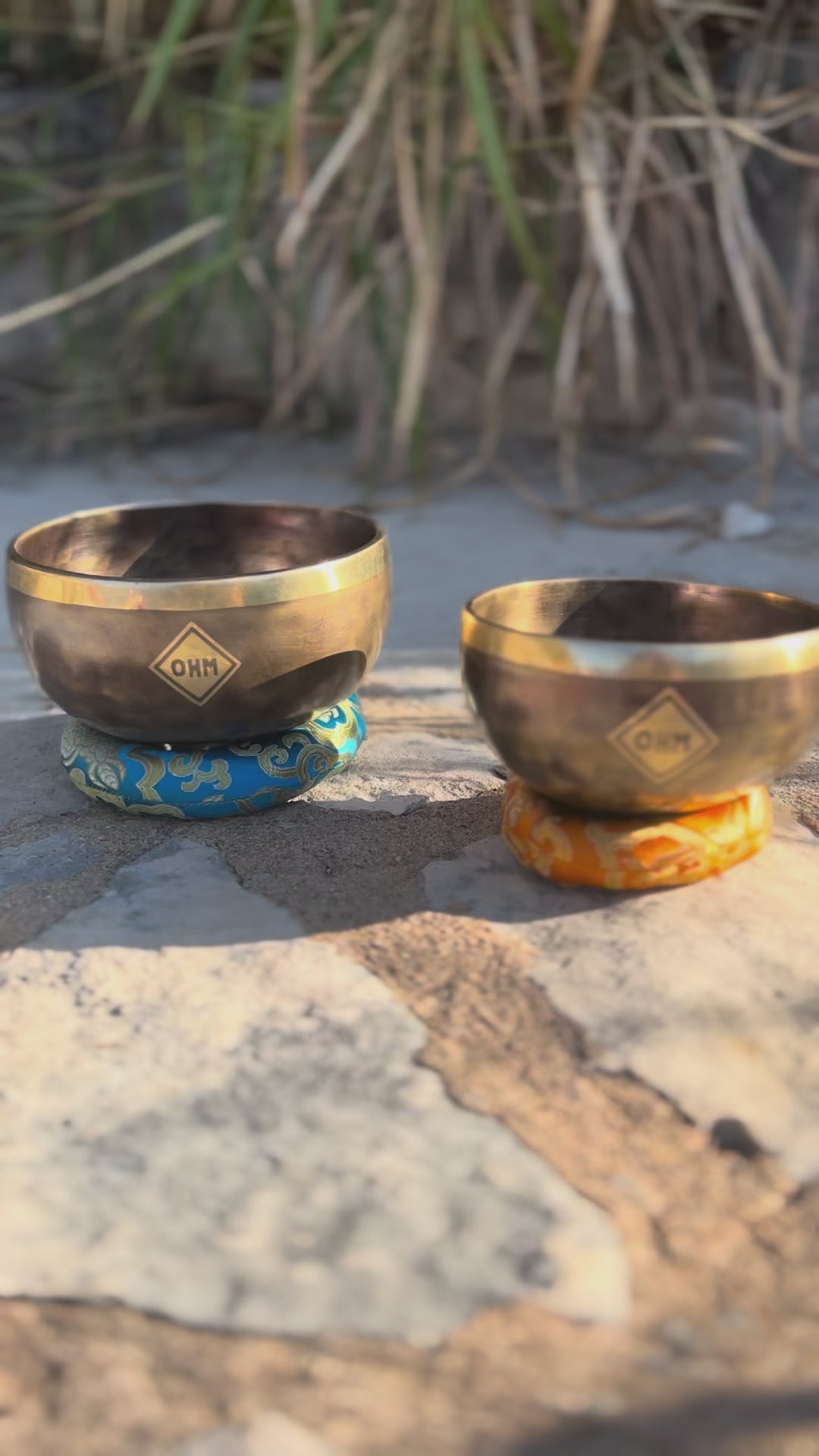 4th Octave D4 A4 Perfect Fifth Legacy Collection Bronze Makers Mark Singing Bowls