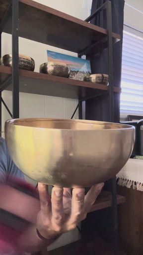 CUSTOM-0013 one of one singing bowl video