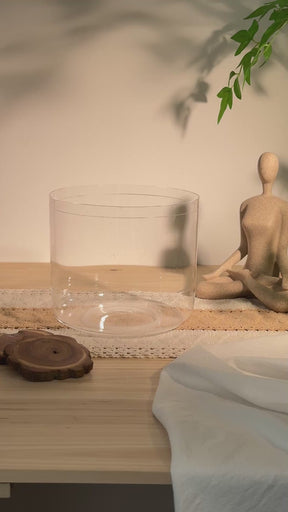 Prism Series F3 8" Fused Quartz Crystal Singing Bowl