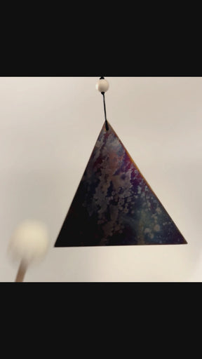 Hand-Forged Triangular Sound Triangle — Silver Nickel | José Antonio Álvarez X The Ohm Store