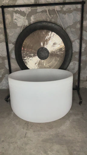 The Largest Crystal Singing Bowl In The World: 32 Inch Diameter First Octave Resonant Instrument