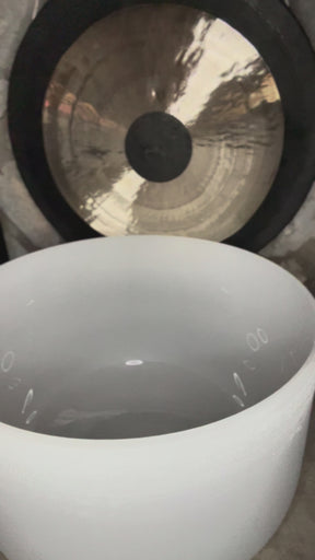 The Largest Crystal Singing Bowl In The World: 32 Inch Diameter First Octave Resonant Instrument