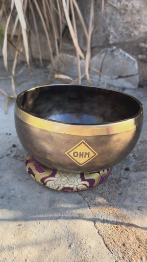 D Note 4th Octave - Legacy Collection Handmade Bronze Makers Mark Singing Bowl