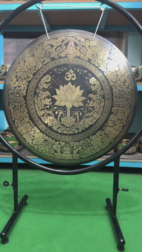 27 Inch Bronze Gong Handmade In Nepal One of One 0001