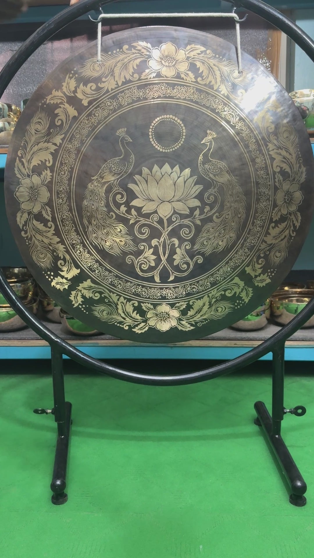 27 Inch Bronze Gong Handmade In Nepal One of One 0007