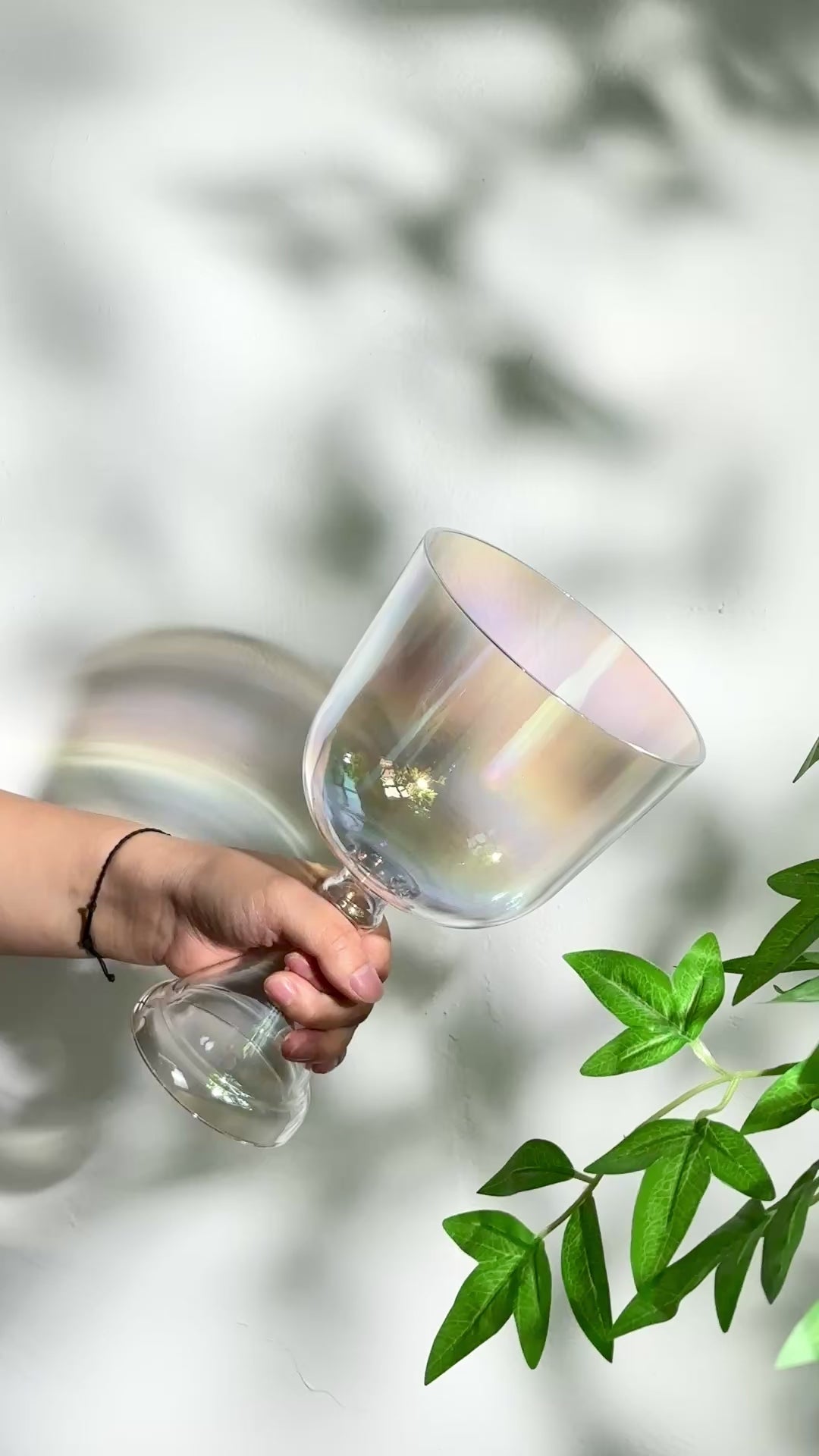 6" B4 Crystal Chalice Crown Practitioners Singing Bowl