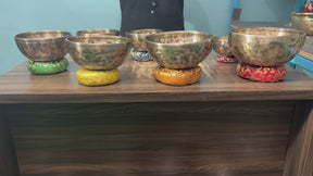 8 Bowl Custom Singing Bowl Set: The Chakra Harmony Hand Selected Set 4