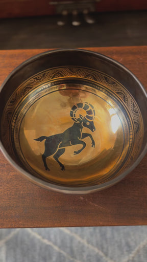 The Aries Singing Bowl - 9 inch Large | Handmade In Nepal
