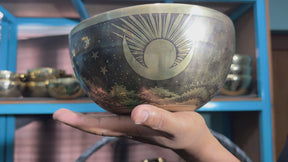 The Peeking Sun Bowl 9 Inch Special Edition Singing Bowl