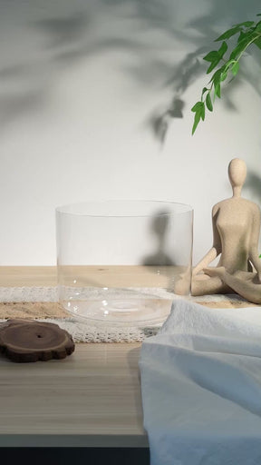 Prism Series F#3 7.75" Fused Quartz Crystal Singing Bowl