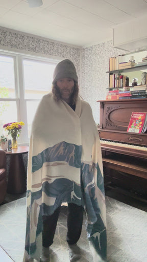 The Summit Meditation Shawl & Handwoven Blanket