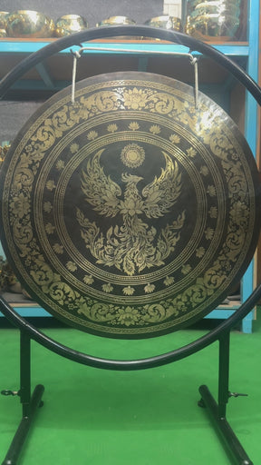 27 Inch Bronze Gong Handmade In Nepal One of One 0015