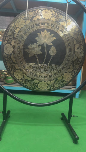 27 Inch Bronze Gong Handmade In Nepal One of One 0017