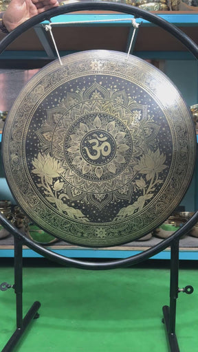 27 Inch Bronze Gong Handmade In Nepal One of One 0003