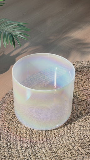 Titan 12 Inch Unground Crystal Bowl #11: G Third Octave 432 (-11 cents)