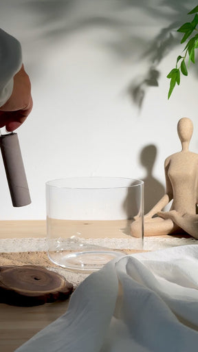 Prism Series F#4 6" Fused Quartz Crystal Singing Bowl