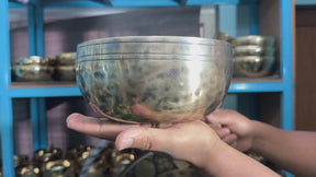 8 Inch Extra Thick Rim Handmade Lingam Bowl I Limited Edition Bowl