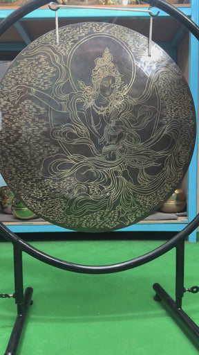 27 Inch Bronze Gong Handmade In Nepal One of One 0012