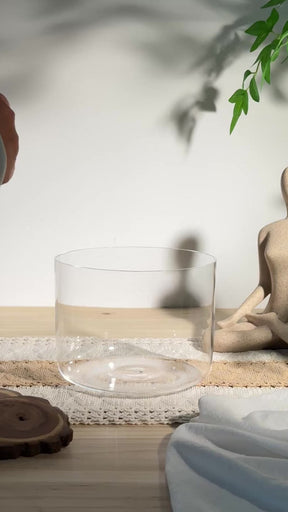 Prism Series D#4 6.5" Fused Quartz Crystal Singing Bowl