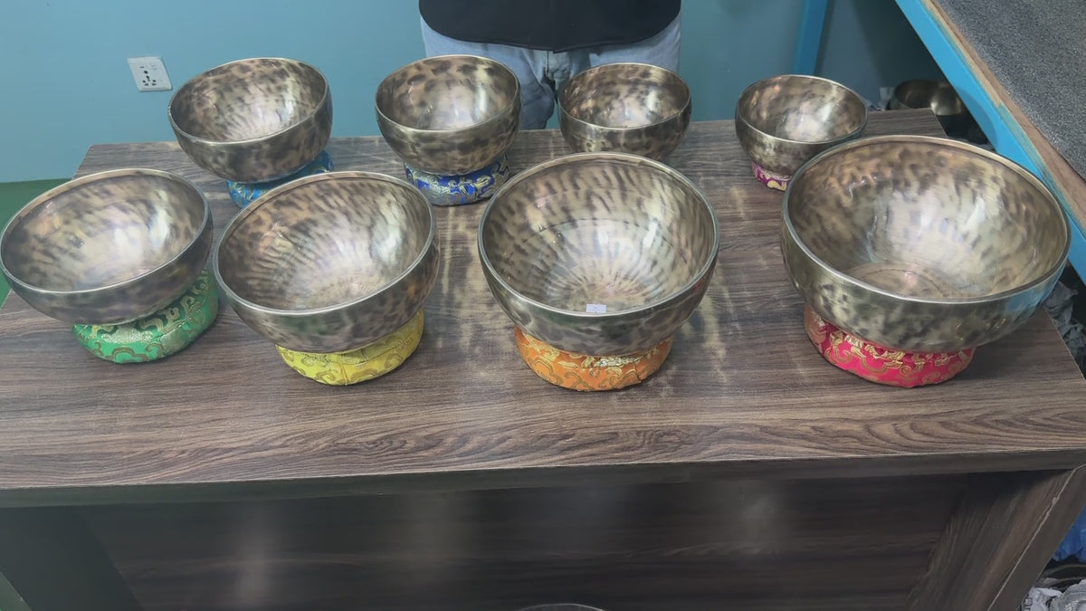8 Bowl Custom Singing Bowl Set: The Chakra Harmony Hand Selected Set 3