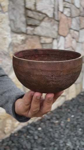 6.25" AfterGlow Twice Fired Bronze Singing Bowl