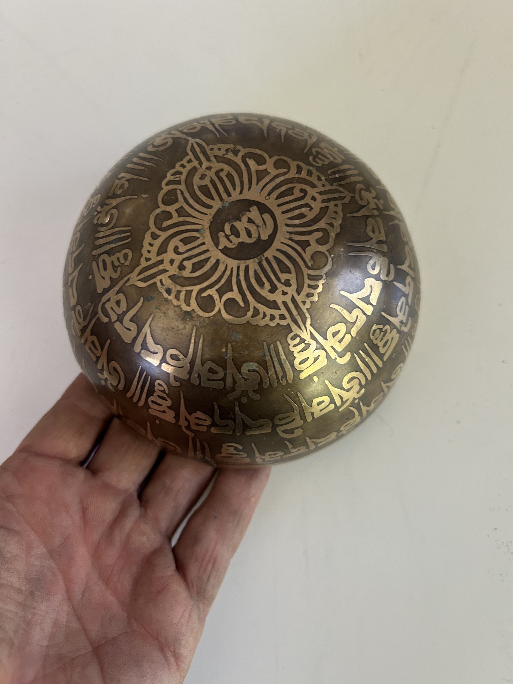 4.75 Inch Bronze A4 One Of A Kind Singing Bowl CUSTOM-0016