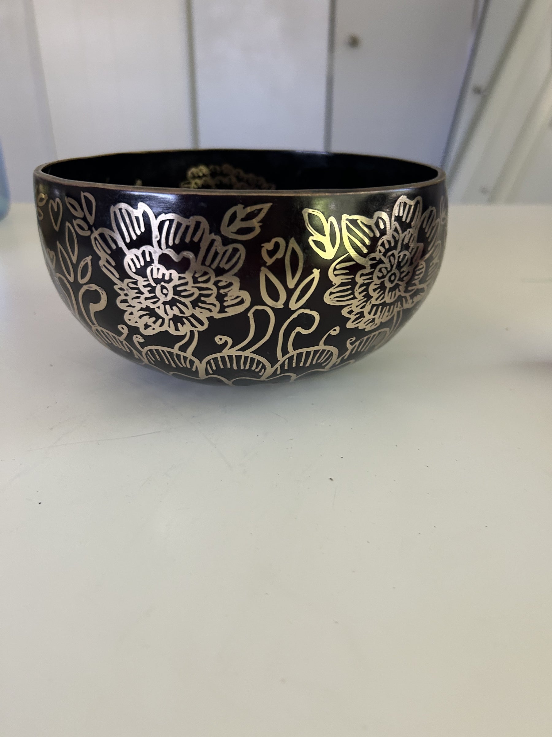 7.5 Inch Bronze F Sharp 3 One Of A Kind Singing Bowl CUSTOM-0006