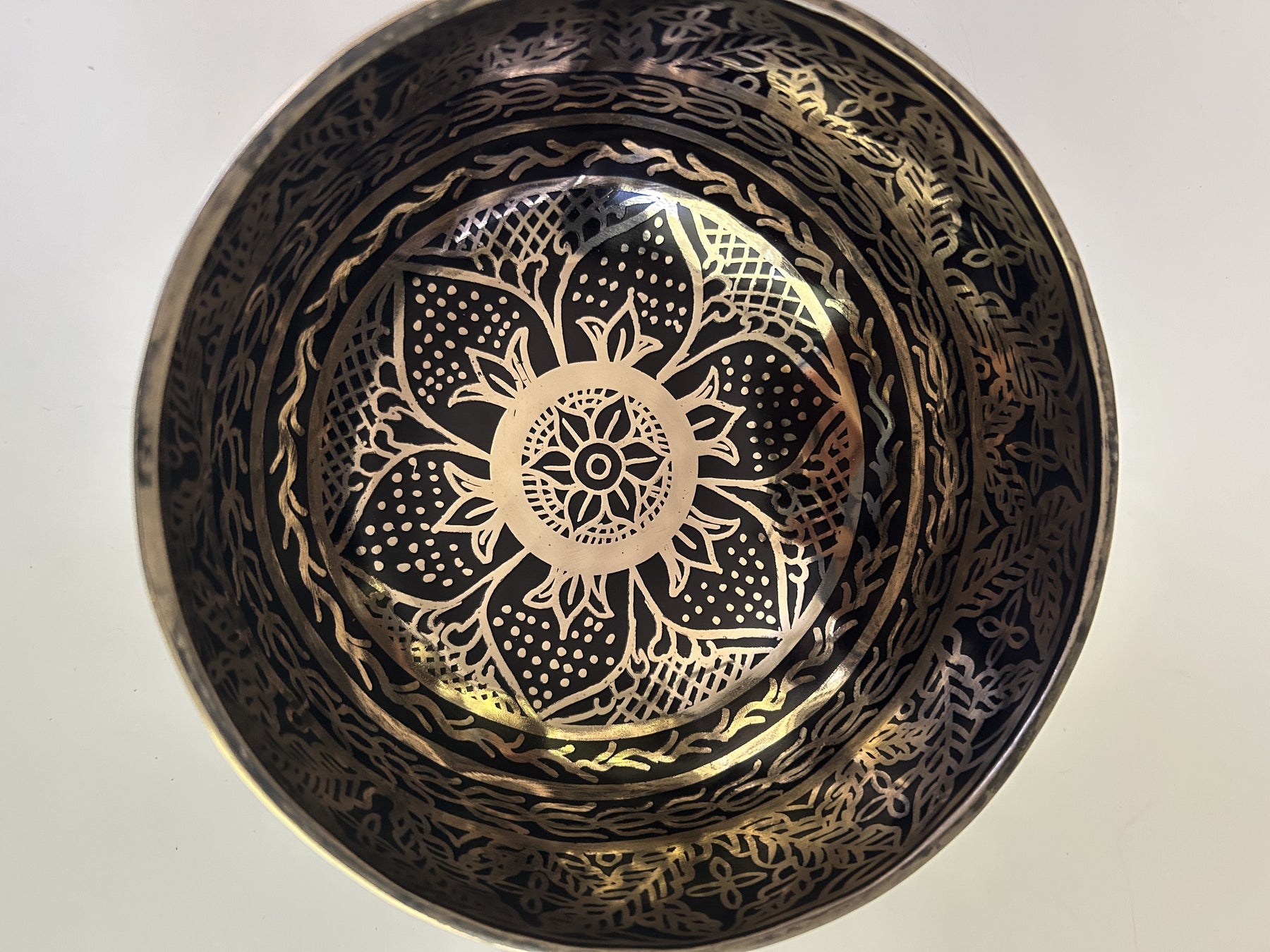 7.25 Inch Bronze A Flat 3 One Of A Kind Singing Bowl CUSTOM-0007