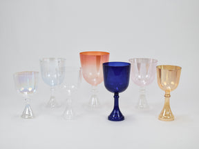 The Complete Crystal Chalice Grail Set | 7 Practitioner Grade Stemmed Crystal Singing Bowls