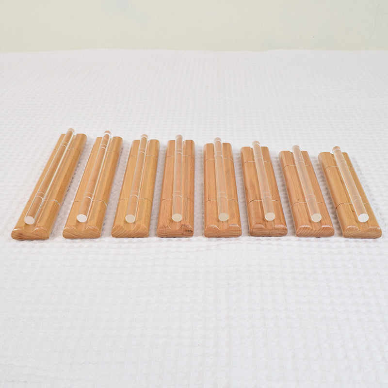 Set Of 8 Crystal Tube Chimes: 6th Octave C Major scale With High C In 7th Octave