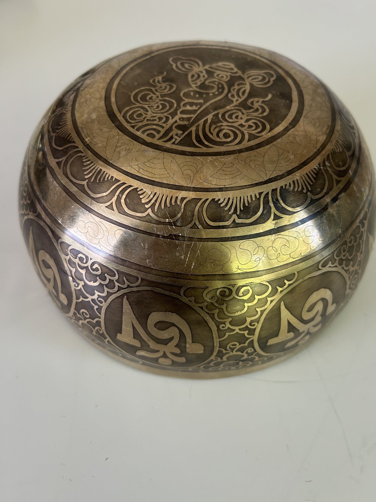 7 Inch Bronze A3 One Of A Kind Singing Bowl CUSTOM-0001