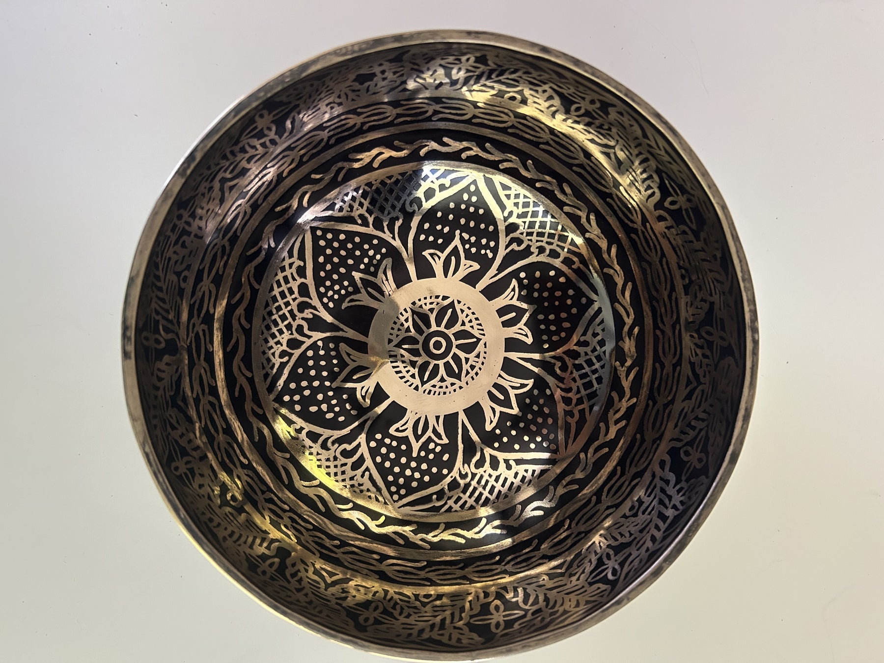 7.25 Inch Bronze A Flat 3 One Of A Kind Singing Bowl CUSTOM-0007