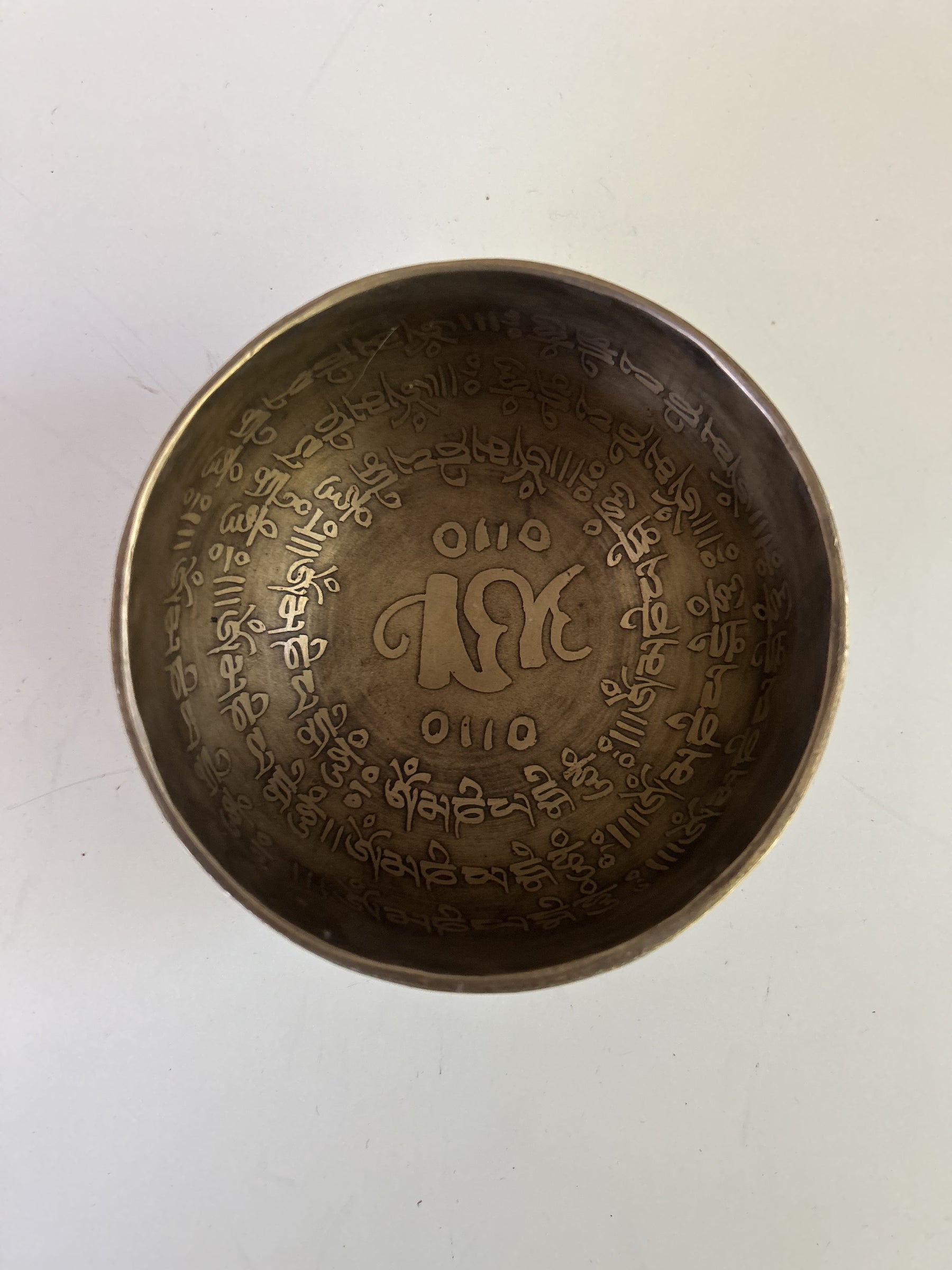 4 Inch Bronze E5 One Of A Kind Singing Bowl CUSTOM-0009