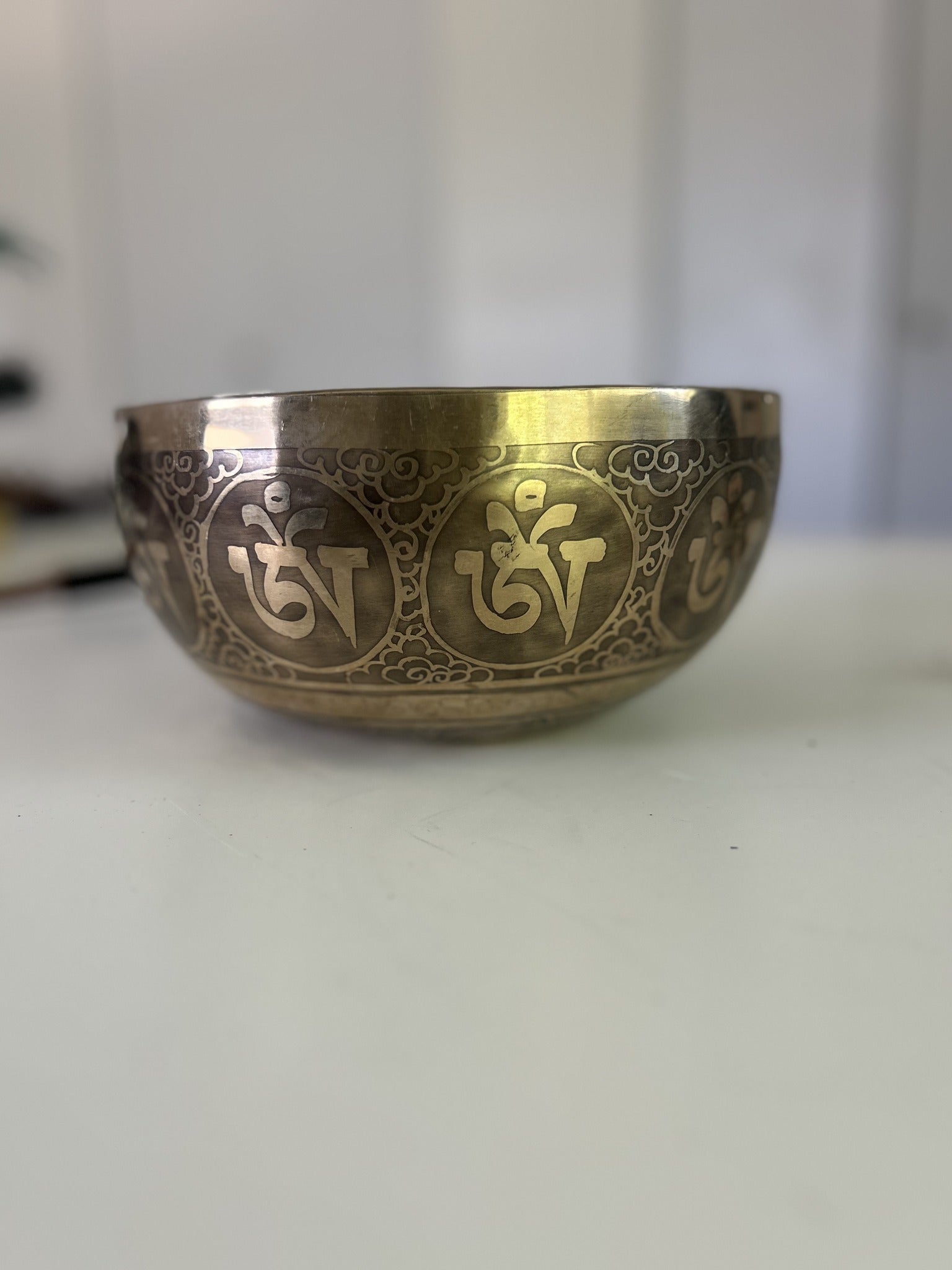 7 Inch Bronze A3 One Of A Kind Singing Bowl CUSTOM-0001
