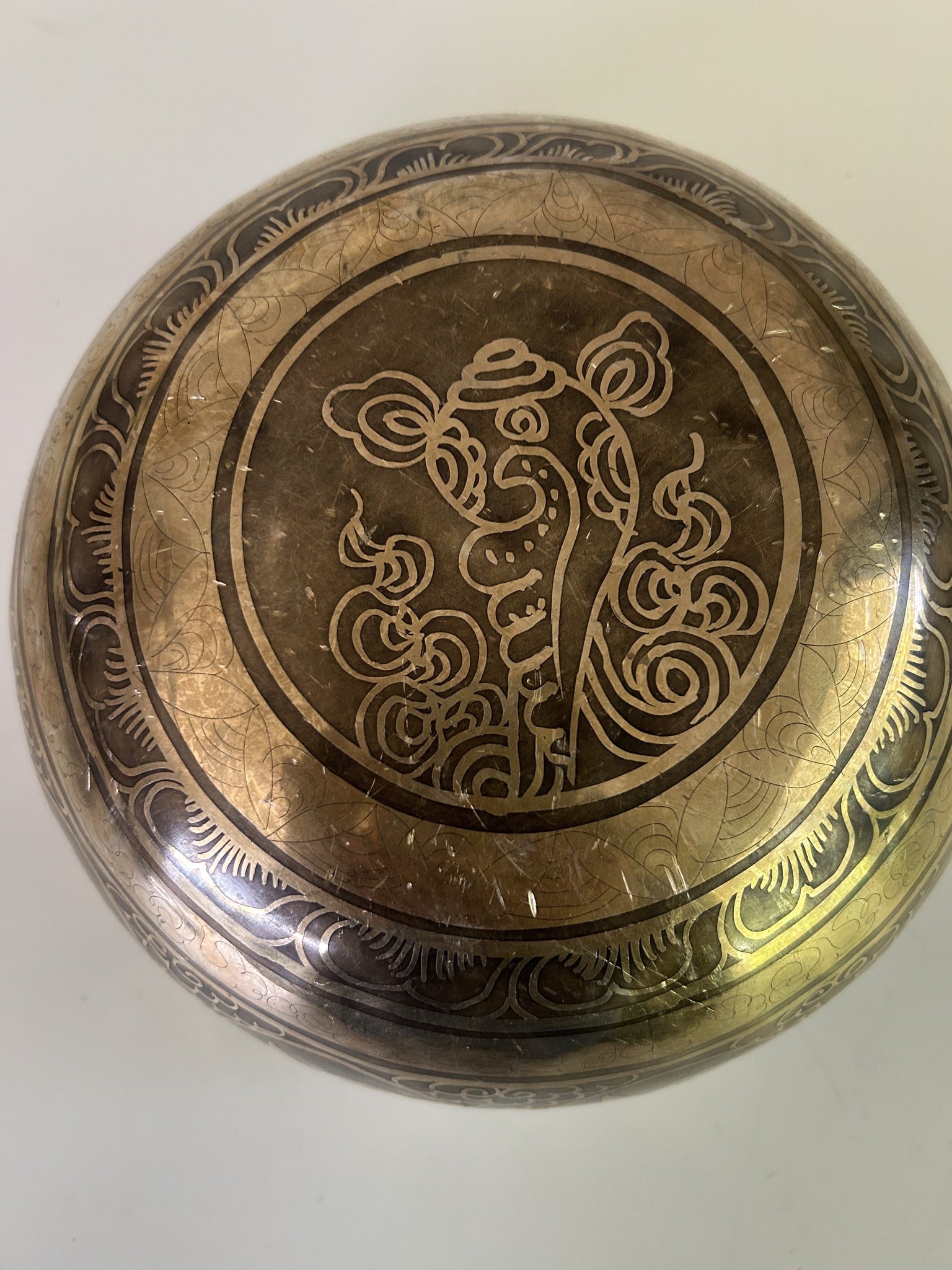 7 Inch Bronze A3 One Of A Kind Singing Bowl CUSTOM-0001