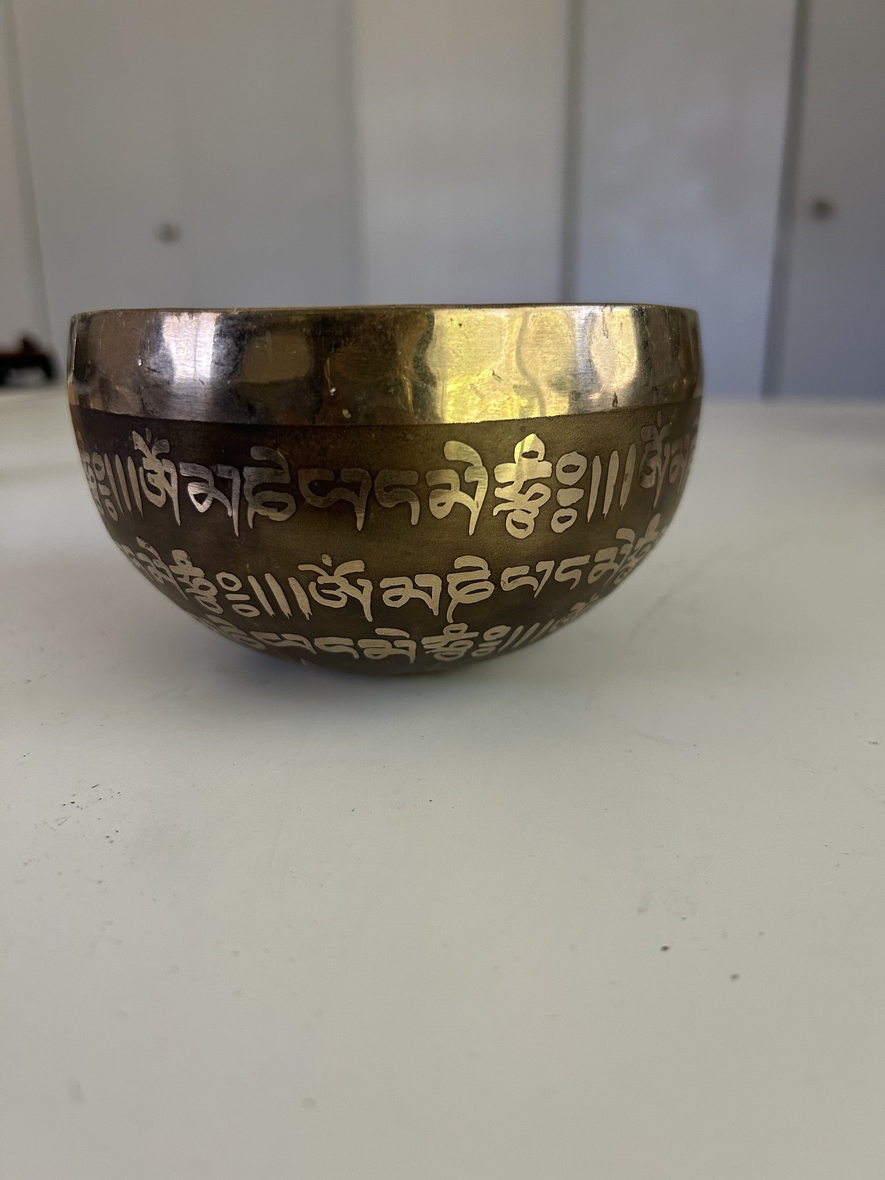 5 Inch Bronze A4 One Of A Kind Singing Bowl CUSTOM-0017