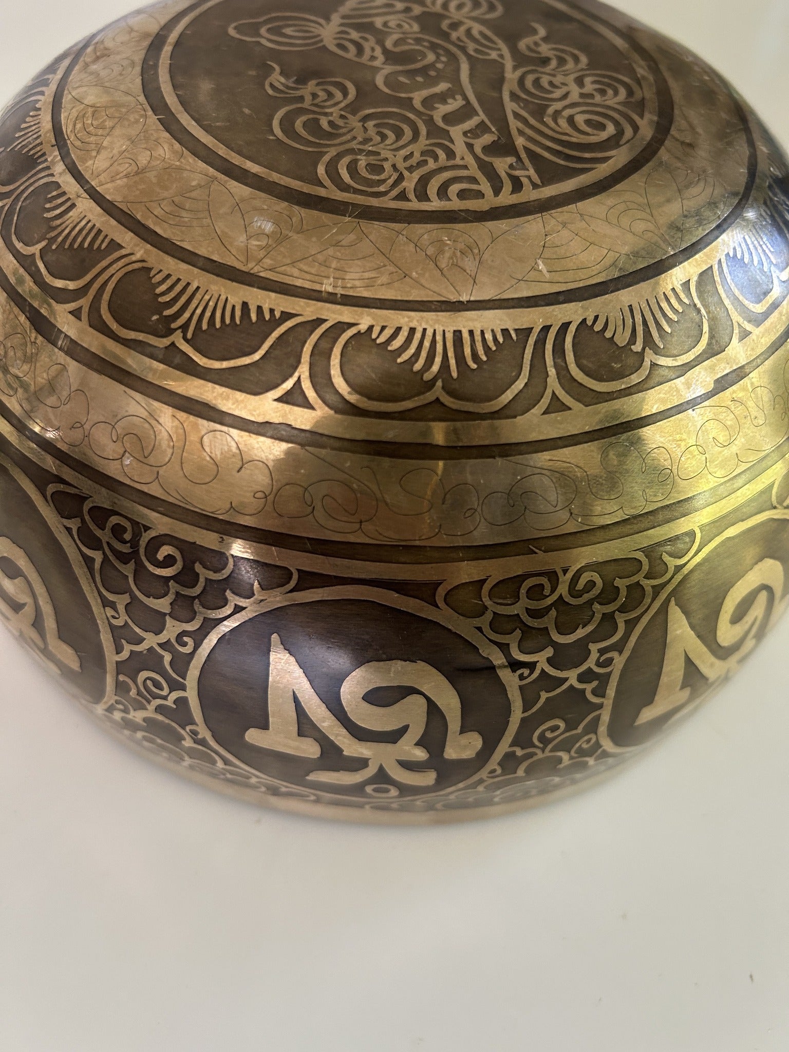 7 Inch Bronze A3 One Of A Kind Singing Bowl CUSTOM-0001