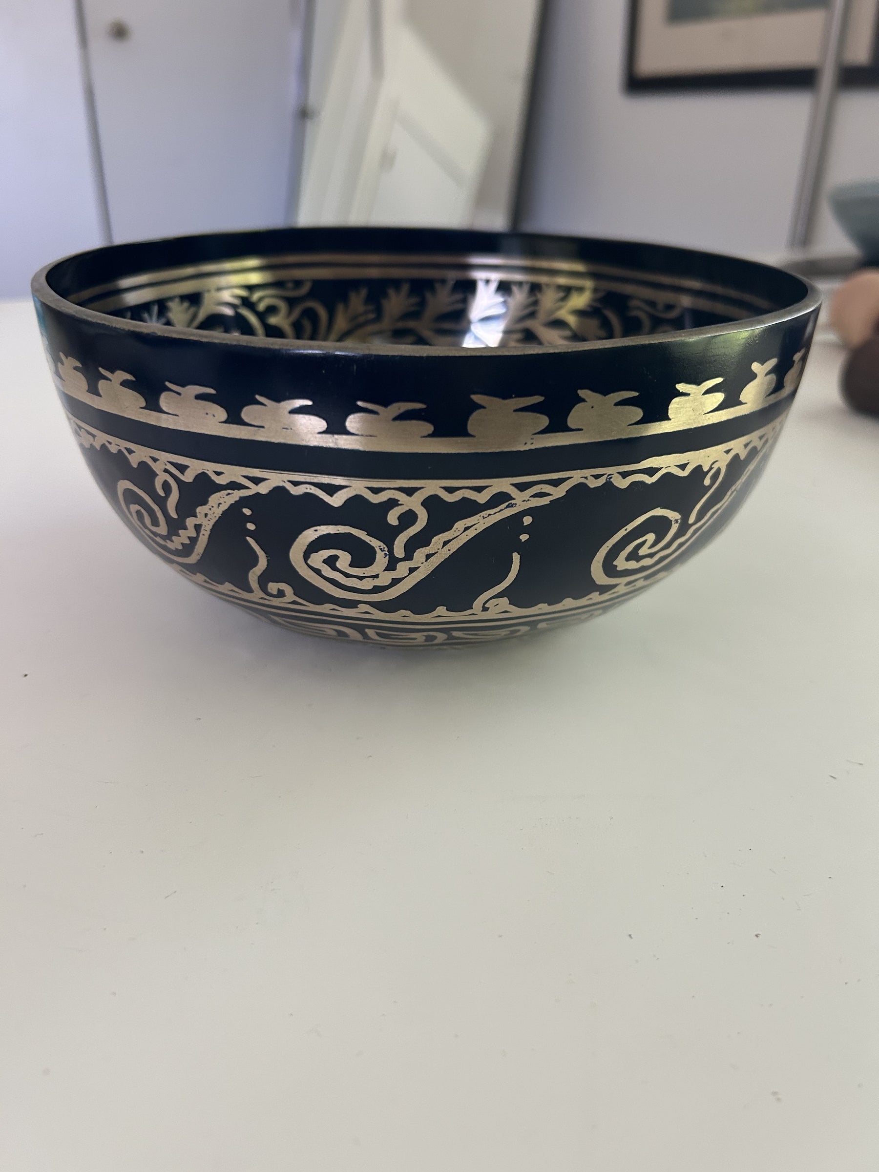 8.25 Inch Bronze C Sharp 3 One Of A Kind Singing Bowl CUSTOM-0004