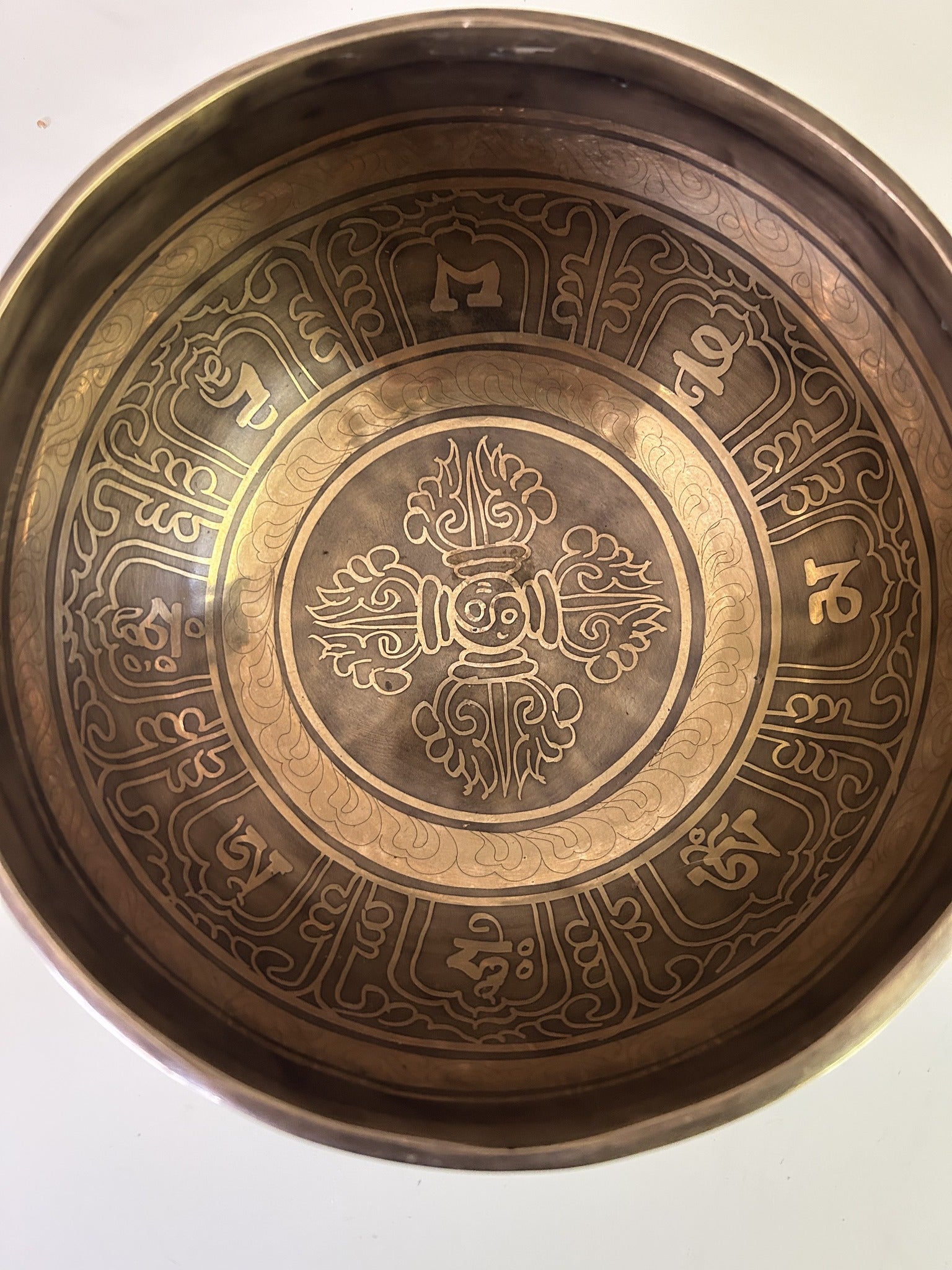 7 Inch Bronze A3 One Of A Kind Singing Bowl CUSTOM-0001