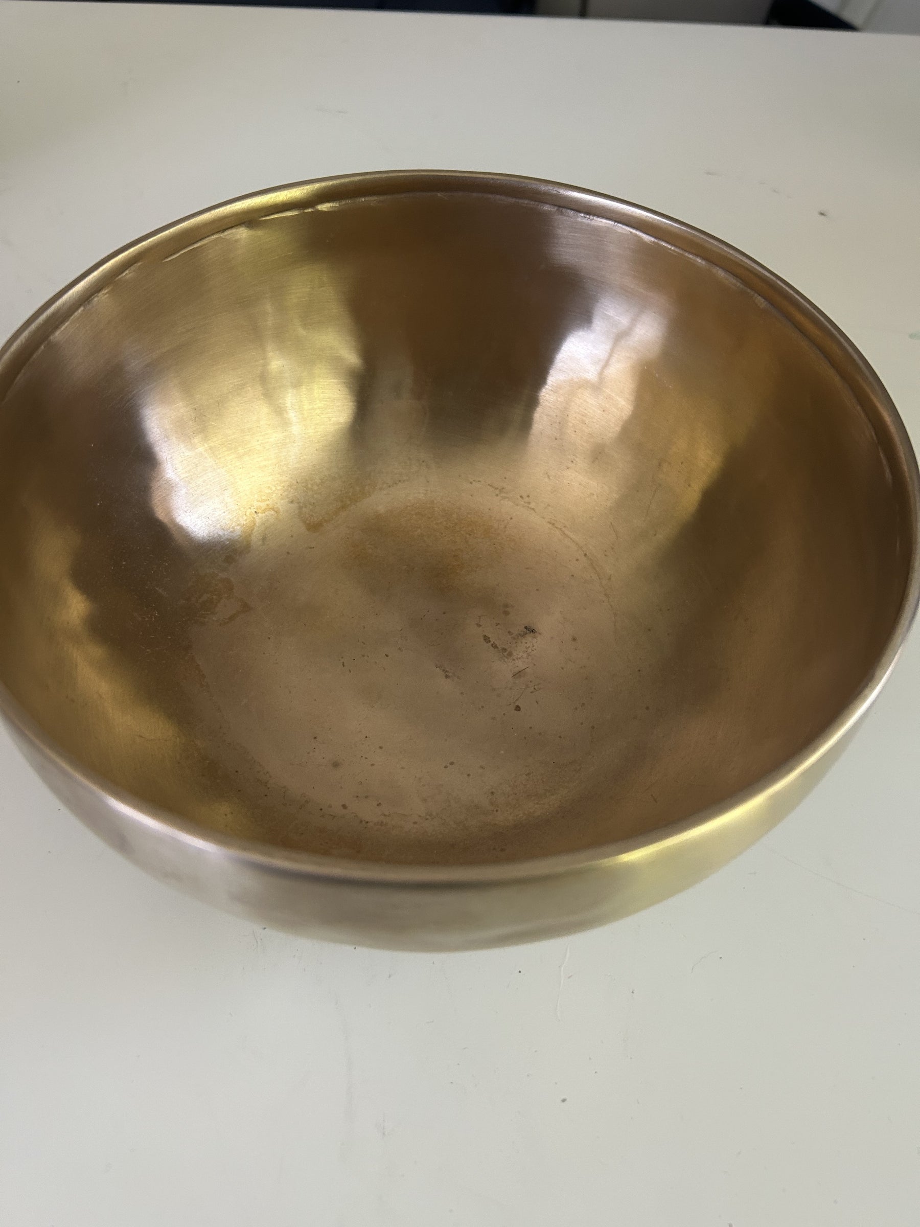 8.6 Inch Bronze D3 One Of A Kind Singing Bowl CUSTOM-0013