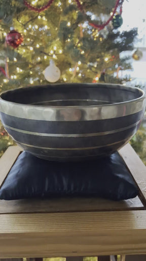 The Planetary Bowl Large 9 Inch Handmade Bronze Singing Bowl From Nepal Limited Design