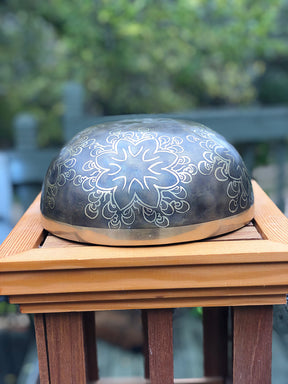 The Motherhood Bowl: Large 9 Inch Handmade Bronze Singing Bowl From Nepal Limited Design